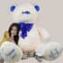 Oso de peluche gigante personalizado 1,85m. Color vainilla