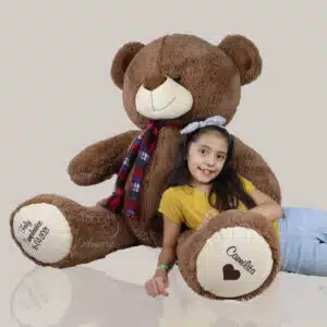 Oso de peluche grande personalizado 1,50m. Color café
