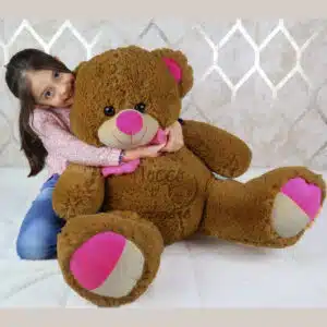 Oso de peluche grande 1,10m. Color marrón.