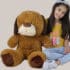 peluche de perro grande 80cm. Marrón