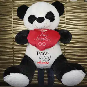 Oso de peluche grande con corazón personalizado 1,50m.