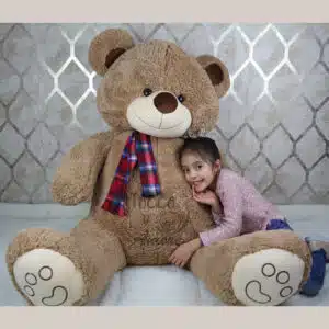 Oso de peluche grande 1,85m. Marrón.
