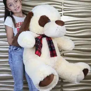 Peluche de perro grande 1,20m. Beige