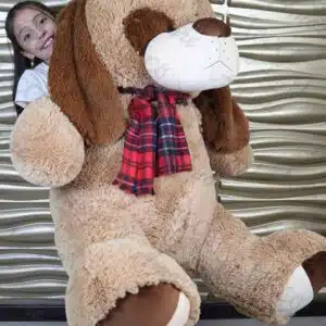 Peluche de perro grande 1,55m.