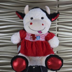 Peluche de Vaca con vestido 55cm