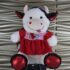 Peluche de Vaca con vestido 55cm