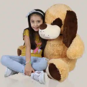 Peluche de perro grande 1,20m. Beige