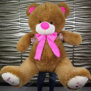 Oso de peluche grande personalizado 1,55. Color Zanahoria