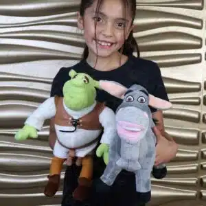 Peluches de shrek y burro 35cm