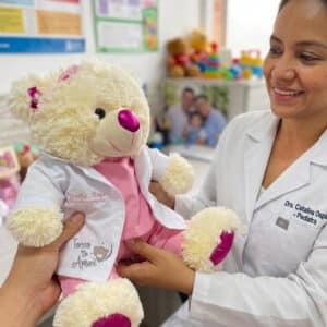 Osita/Oso de Peluche  Doctor Personalizado con Bata y Nombre 55cm