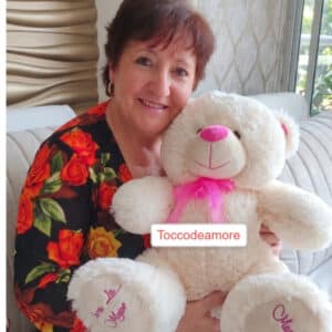 Oso de peluche 55cm Dia de la Madre Personalizado en Huellas