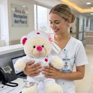 Osito de Peluche Enfermera 55cm