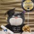 Gato Lucifer de Peluche 40cm Personalizado para Grado