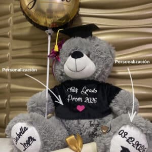 Oso Peluche 55cm Personalizado para Grado