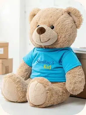 Oso de peluche empresarial personalizado con camiseta de marca