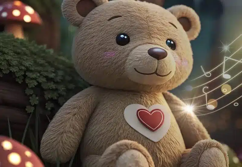 Oso de peluche personalizado de Tocco de Amore, fabricado a mano en Bogotá